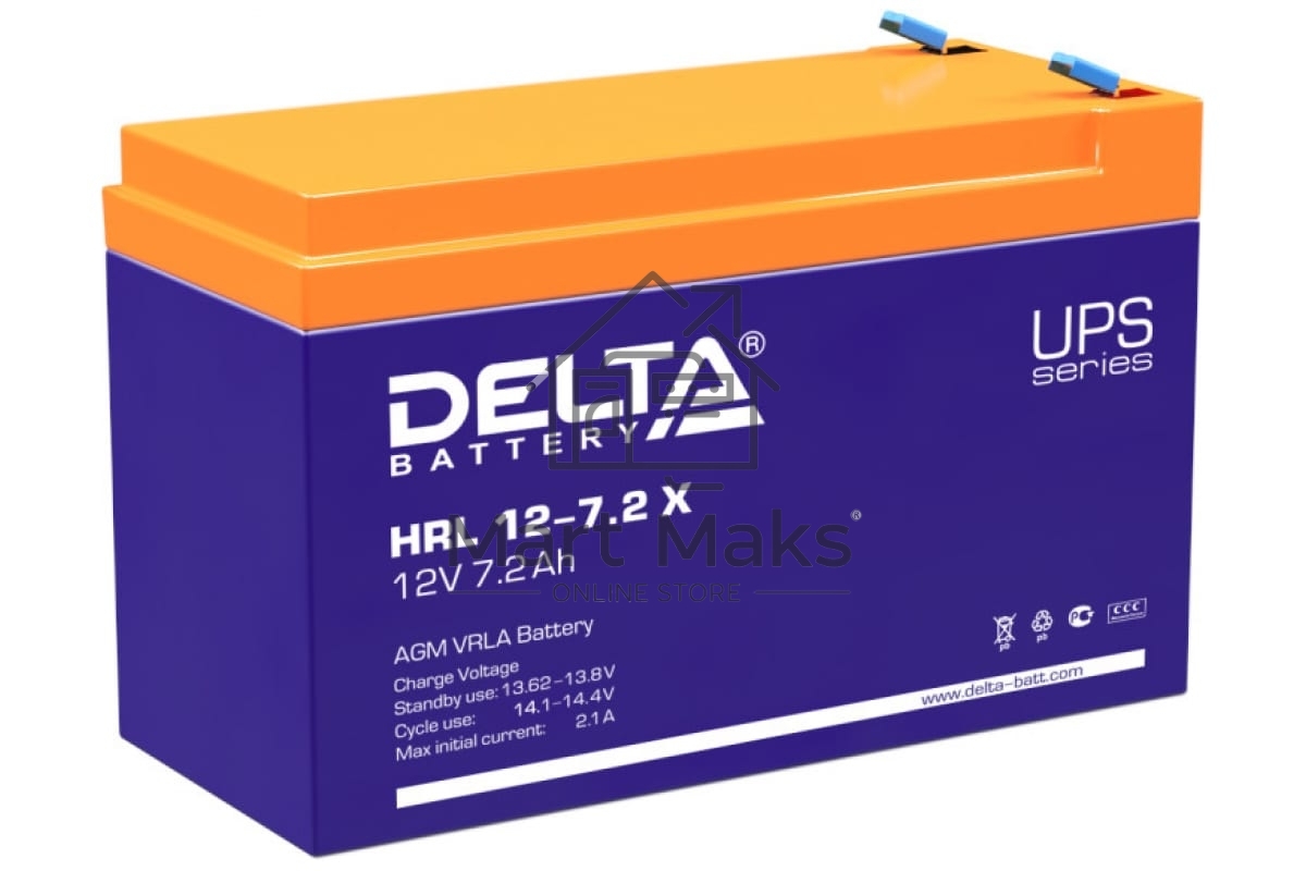 Батарея Delta HRL 12-7.2Х (12V 7.2Ah)