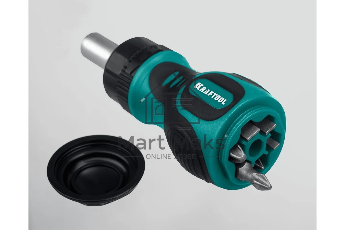 Набор KRAFTOOL 26190-H7 отвертка реверсивная с битами SL3/5/6мм PH1/2/3 7шт