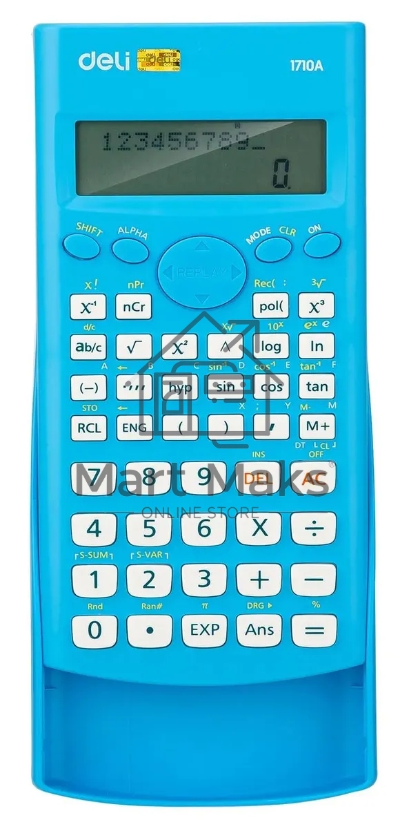 Калькулятор научный Deli E1710A/BLU синий 10+2-разр.