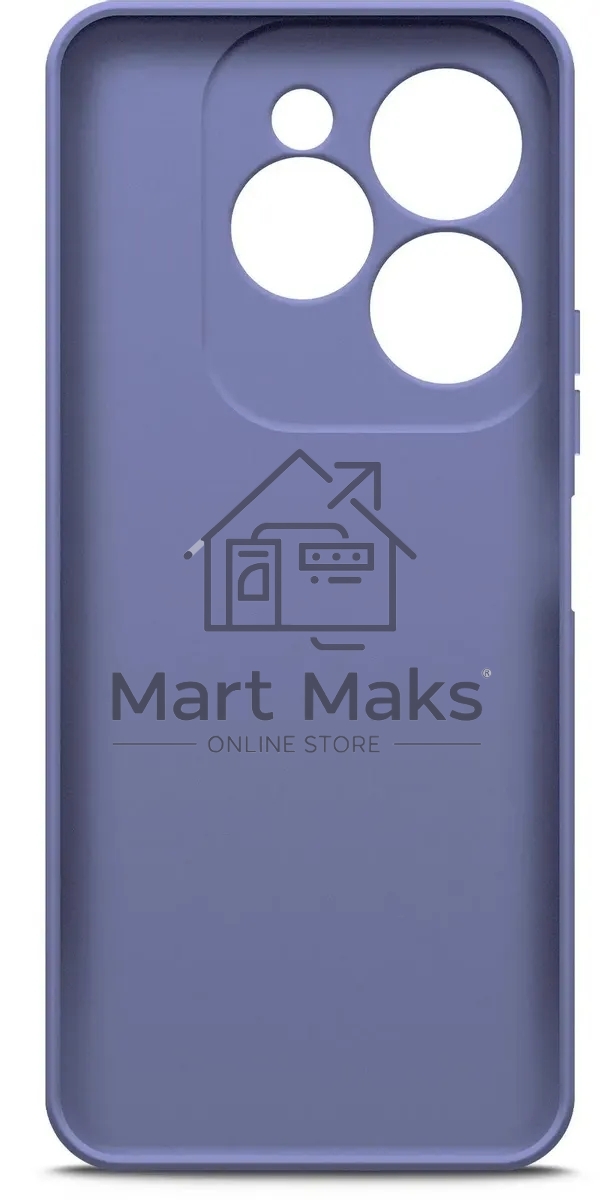 Чехол (клип-кейс) BoraSCO для Infinix Hot 40i/Smart 8/8 Plus/8 Pro Silicone Case лавандовый