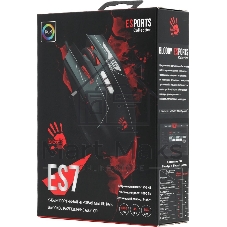 Мышь проводная A4Tech Bloody ES7 черный, 6000 dpi, USB, кнопки - 8