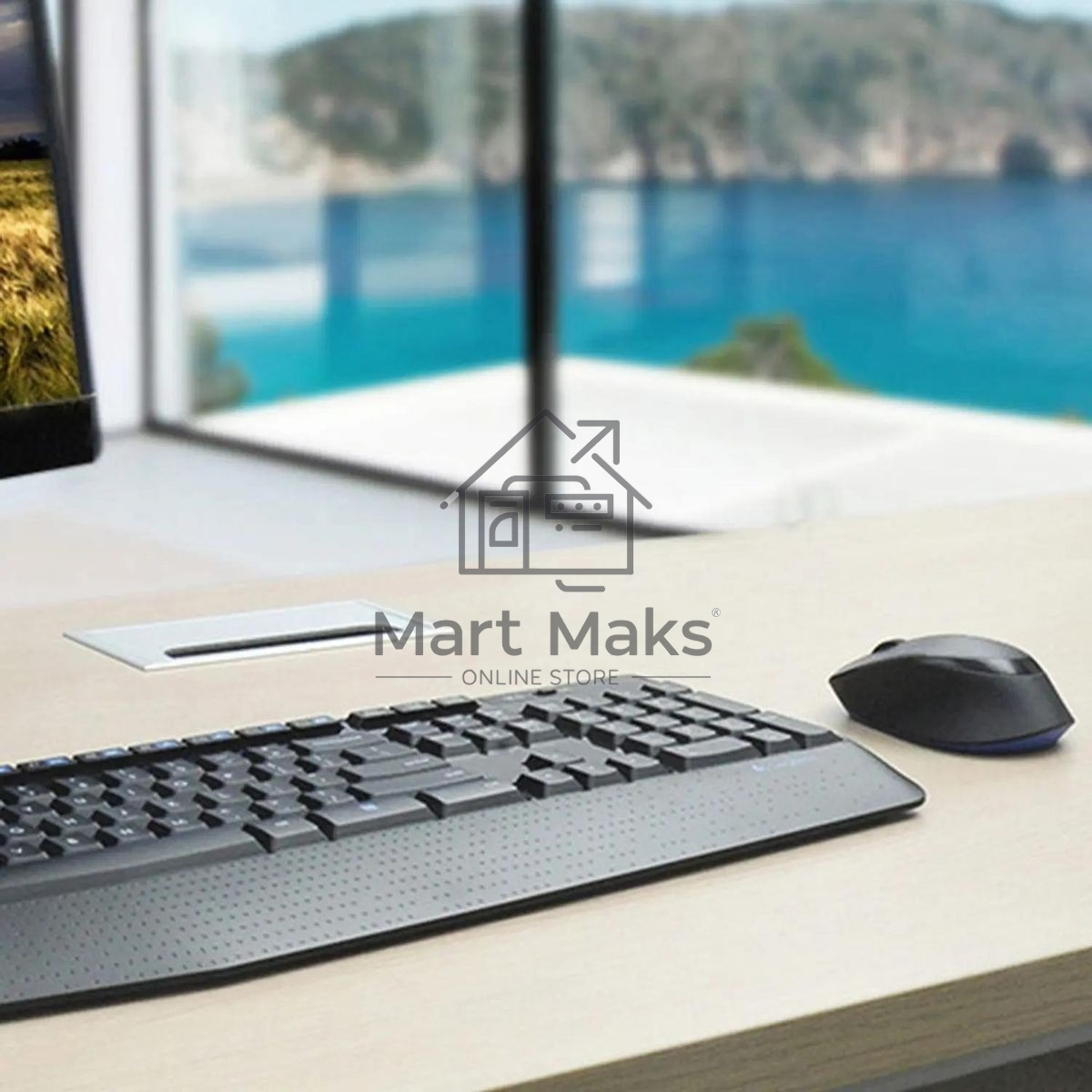 Комплект клавиатура + мышь Logitech MK345 клав:черный мышь:черный USB 2.0 беспроводная Multimedia