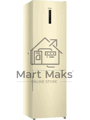 Холодильник Haier CEF538CCG бежевый двухкамерный 263/105л морозилка снизу, No Frost