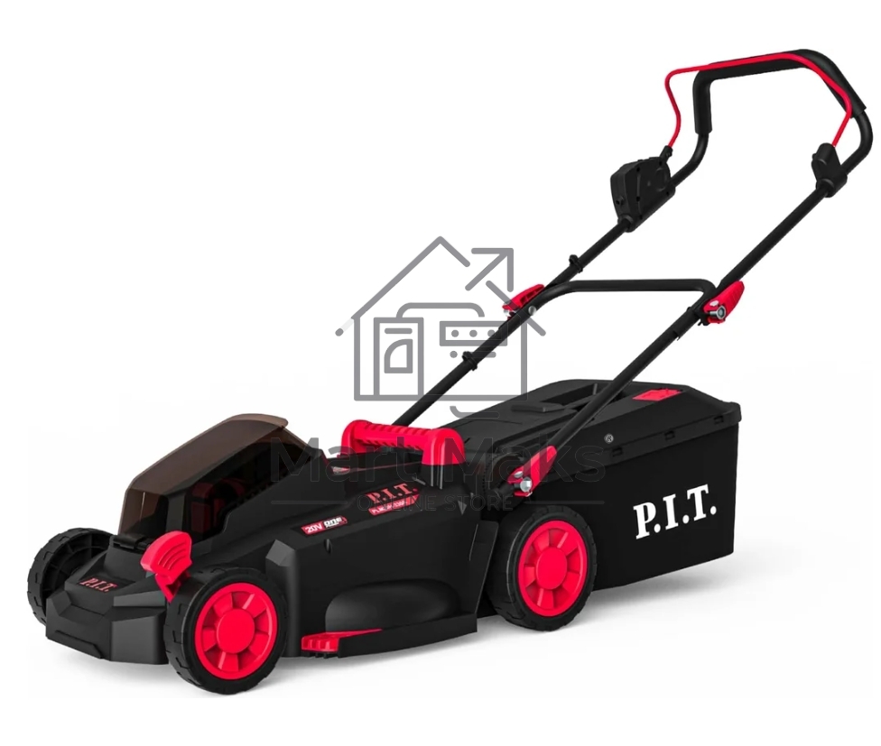 Газонокосилка аккумуляторная P.I.T. PLM20H-330B/1, 20В, 4 Ач