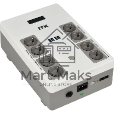 Источник бесперебойного питания ITK Electra EST8-1000VA-1-001 / 1000 ВА / 600 Вт  / 8 x CEE 7 (евророзетка)