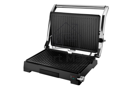 Электрический гриль-пресс BRAYER BR2005, 2000 Вт, антиприг.покр.пласт 34*23,5 см, темп 230 С,рег.выс