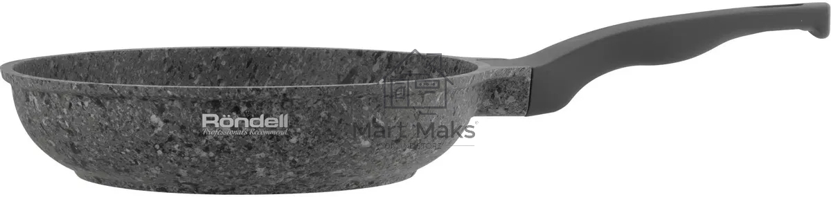 Сковорода Rondell Granit Carrara RDA-1843, 20см, без крышки, серый