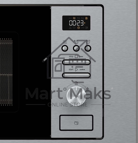 Микроволновая печь встраиваемая Gorenje BM201AG1X нержавеющая сталь, 20 л, 800 Вт, переключатели - поворотный механизм/кнопки