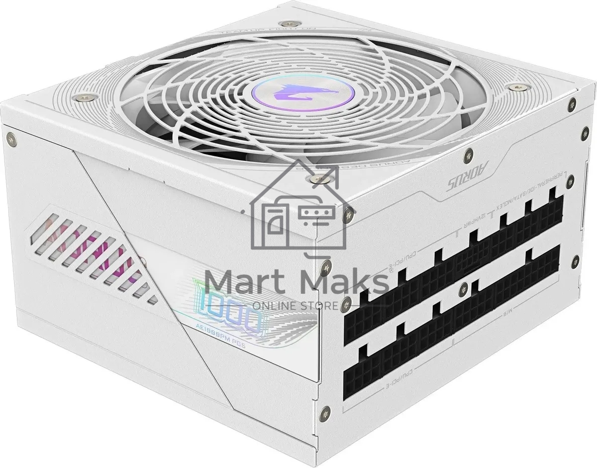 Блок питания Gigabyte ATX 1000W GP-AE1000PM PG5 ICE Gen.5 80 PLUS platinum (20+4pin) APFC 120мм fan 16xSATA Cab Manag RTL