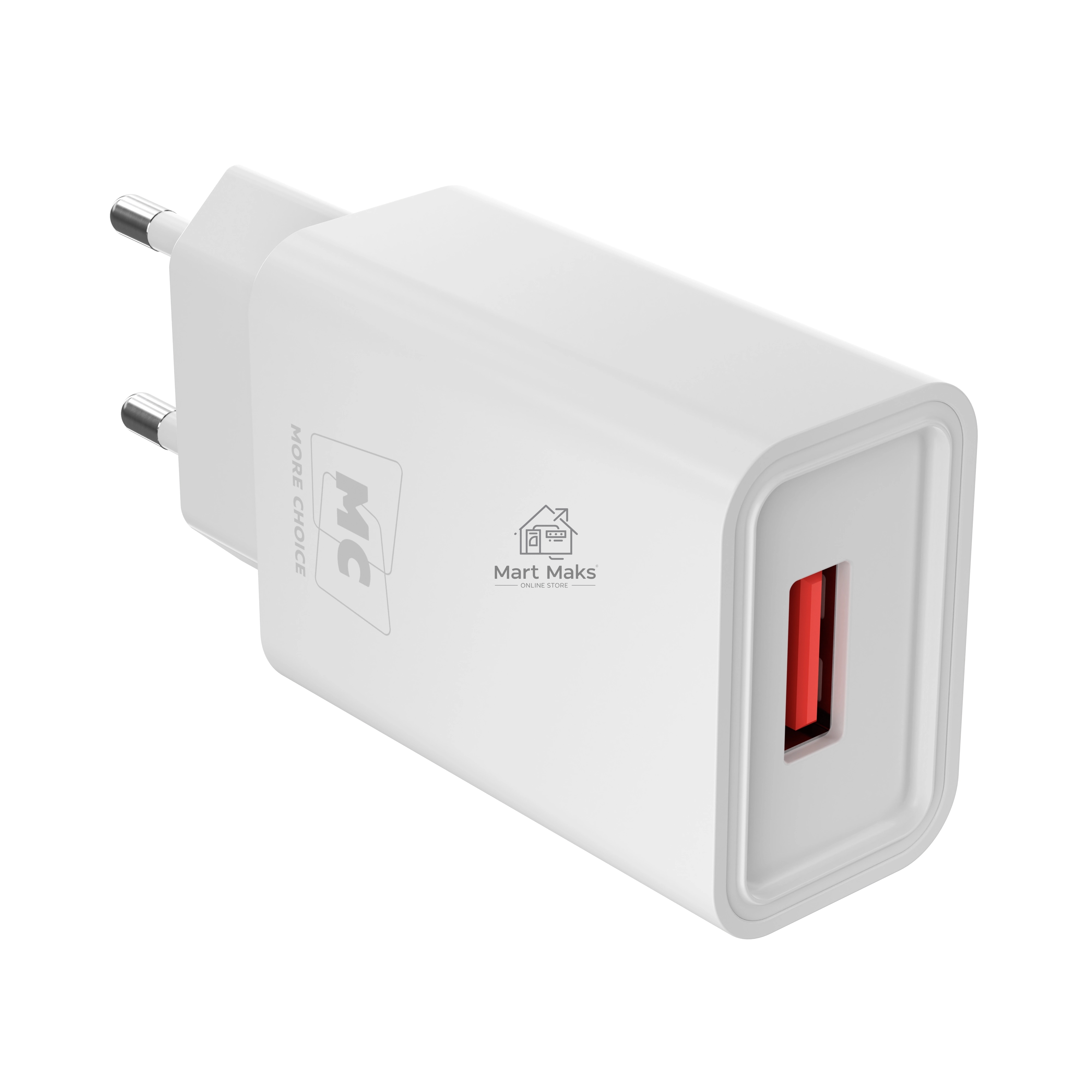 Зарядное устройство MORE CHOICE (4620202555731) NC07a СЗУ 1USB 2.0A для Type-C, белый