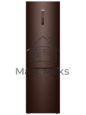 Холодильник Haier C4F740CLBGU1 коричневый двухкамерный 286/115л морозилка снизу, No Frost