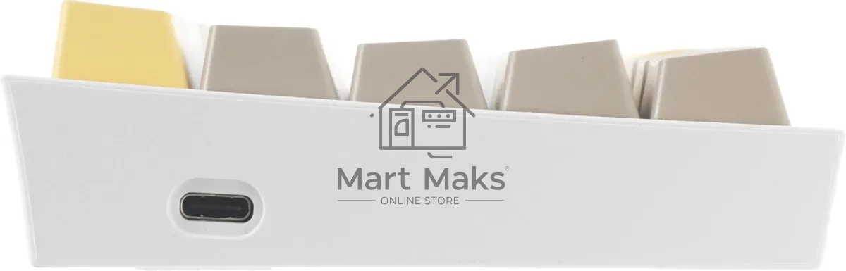 Клавиатура проводная REDRAGON Fizz RU,Rainbow,бежевый/желтый,red свитч