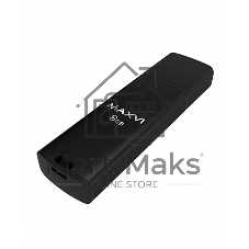 Флешка USB Maxvi MP2 black (FD8GbUSB20C10MP2), 8Gb, USB 2.0, R/W 15/5, черный