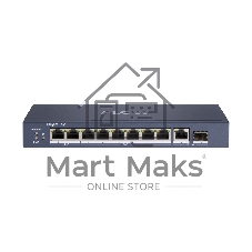 Коммутатор iFLOW F-SW-EU610HPOE-V, 8×1 Гбит/с PoE + 2×1 Гбит/с LAN, неуправляемый