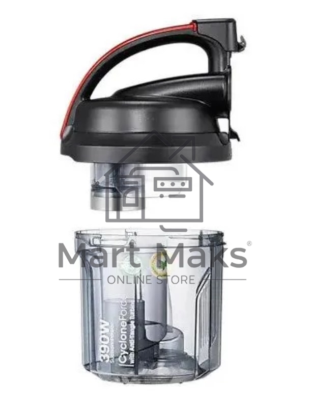 Пылесос Samsung VC15K4116VR/EV красный/черный, 390/1500 Вт, уборка сухая, пылесборник контейнер 1.3 л