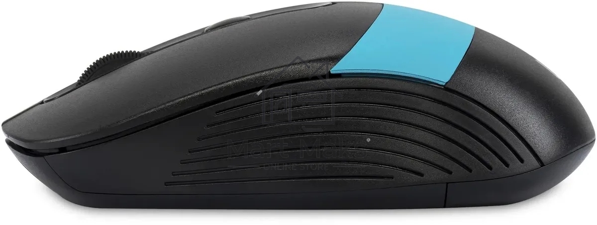 Мышь беспроводная Oklick 310MW черный/синий, 3200 dpi, радиоканал, USB, кнопки - 4