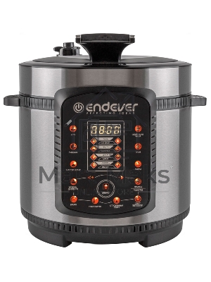 Мультиварка-скороварка Endever Vita-99, черный/стальной, мощность 1000 Вт, емкость 5л, 14 авторежимов работы, книга рецептов, 2 шт/уп.