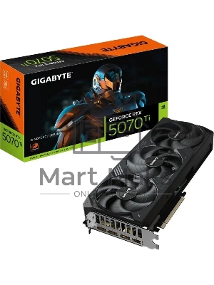 Видеокарта Gigabyte PCI-E GV-N507TWF3-16GD 1.0 NVIDIA GeForce RTX 5070TI 16Gb 256bit GDDR7 2452/28000 HDMIx1 DPx3 HDCP Ret
