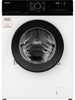 Стиральная машина Weissgauff WM 45106 Steam белая, загрузка фронтальная 6кг, 1000 об/мин., класс: A+