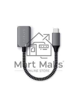 Кабель-адаптер Satechi USB-C to USB 3.0. серый космос