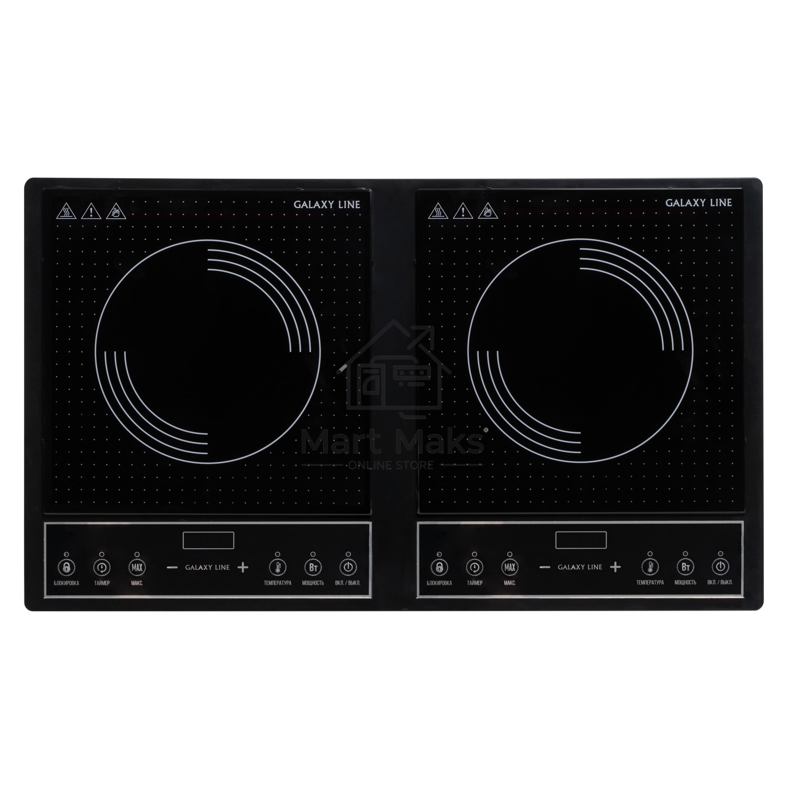 Плита настольная электрическая Galaxy Line GL3062 черный, 3.4 кВт, индукция, конфорки - 2, стеклокерамика, сенсор