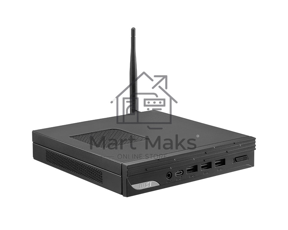 Компьютер Мини ПК MSI Pro DP10 12M Mini Core i3-1215U (1.2GHz), 8Gb DDR4 SO-DIMM, 256GB SSD M.2, Intel UHD Graphics 730, noDVD, WiFi, BT, 120W, VESA, COM Port, noOS, 1y war-ty (9S6-B0A621-217)