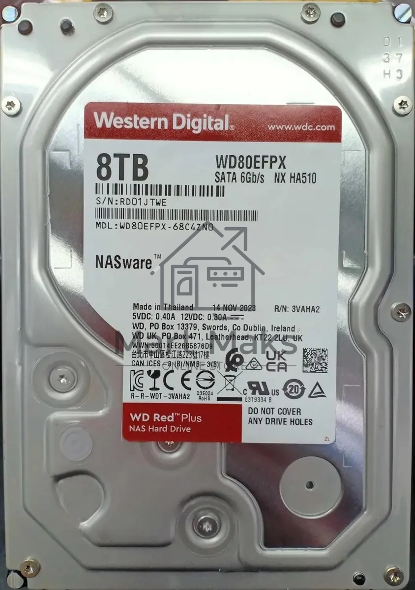 Жесткий диск Western Digital Red Plus NAS HDD 3.5