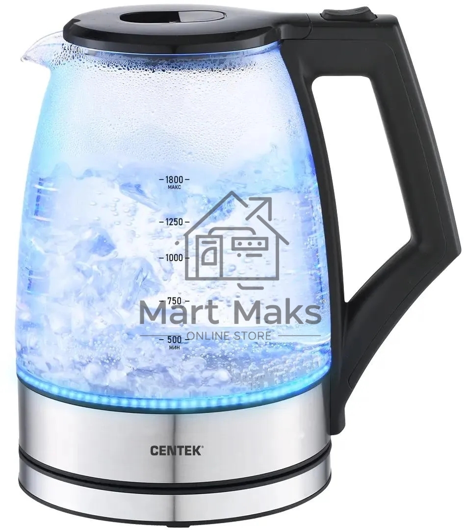 Чайник Centek CT-0014 черный, 1.8л, 2200Вт