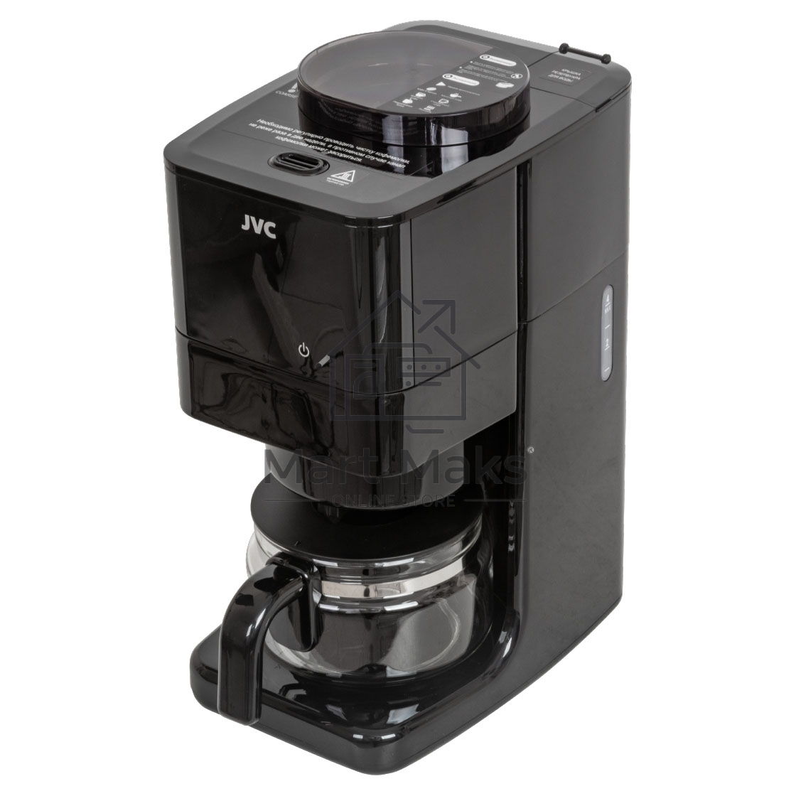 Кофеварка капельная JVC JK-CF37 черный, зерновой/молотый, 0.6 л, 730 Вт