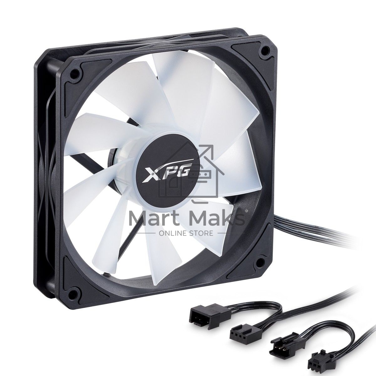 Вентилятор для корпуса ADATA XPG VENTO R 120 ARGB PWM черный, 120 мм, 1600 об/мин, 32 дБ, 4 pin