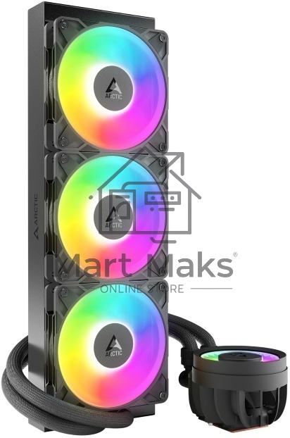 Жидкостная система охлаждения Arctic Cooling Liquid Freezer III Pro 360 ARGB Multi Compatible ACFRE00184A черный 120мм алюминий+медь 3000rpm 4-pin