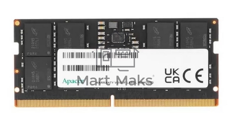 Оперативная память Apacer, DDR5, 16GB (1x16GB), 4800MHz, CL40, SO-DIMM