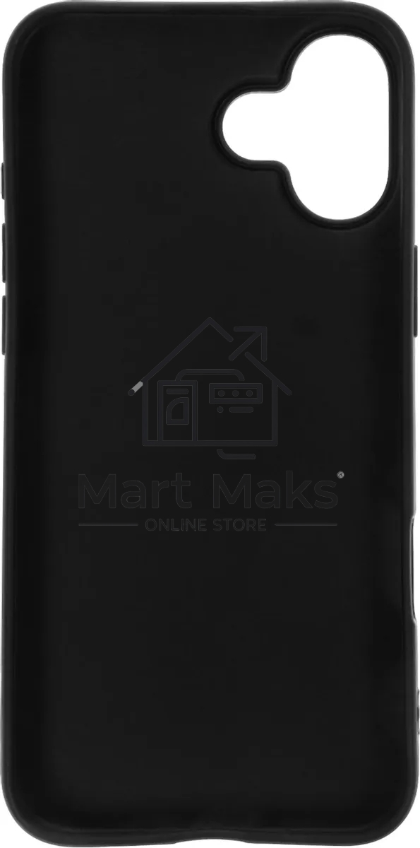 Чехол (клип-кейс) BoraSCO для Apple iPhone 16 Plus Silicone Case черный (73521)