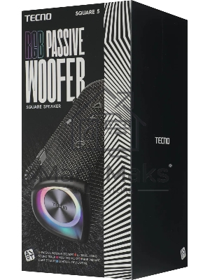 Колонка портативная Tecno S5 Square черный 30W 1.1 BT 4000mAh (S5)