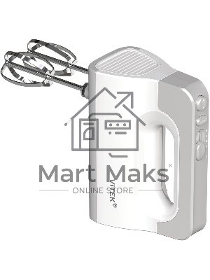 Миксер ручной Vitek VT-HM5001 800Вт белый/серебристый