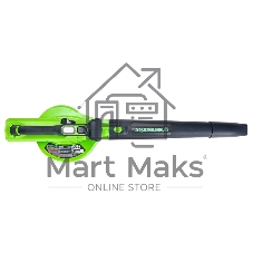 Воздуходув-Садовый Пылесос аккумуляторный GreenWorks GD40BVIIk4, 40V, бесщеточный, c 1хАКБ 4Ач и ЗУ (2406907UB)
