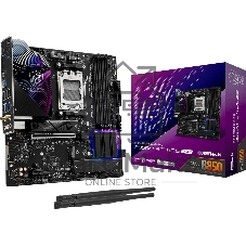 Материнская плата ASRock B850M Riptide WiFi, AM5, AMD B850, 4xDDR5, 4xSATA, 3xM.2, 1xPCIe 5.0 x16, 1xPCIe 4.0 x4, 1xHDMI, 1xDP, 1x2.5Gb LAN, Wi-Fi 7, Bluetooth 5.4, 1xUSB-C 10Gbps, 1xUSB-A 10Gbps, 2xUSB-A 5Gbps, 4xUSB-A 2.0, 3x3.5 мм, 7.1, mATX