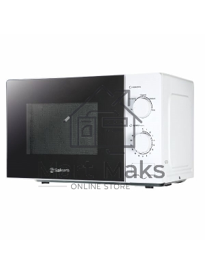 Микроволновая печь Sakura SA-7053W белый, 20 л, 700 Вт, переключатели - поворотный механизм