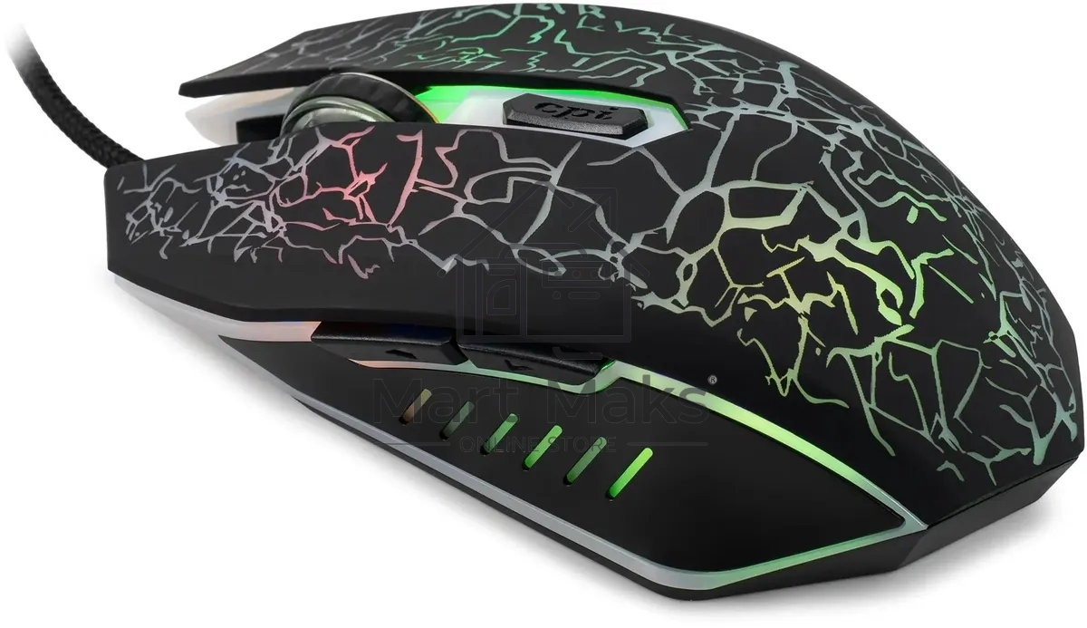 Мышь проводная Oklick 896G черный, 12800 dpi, USB, кнопки - 5
