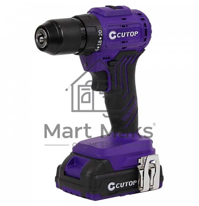Дрель-шуруповерт Cutop E-Profi 01-884, Аккумуляторная, 20В
