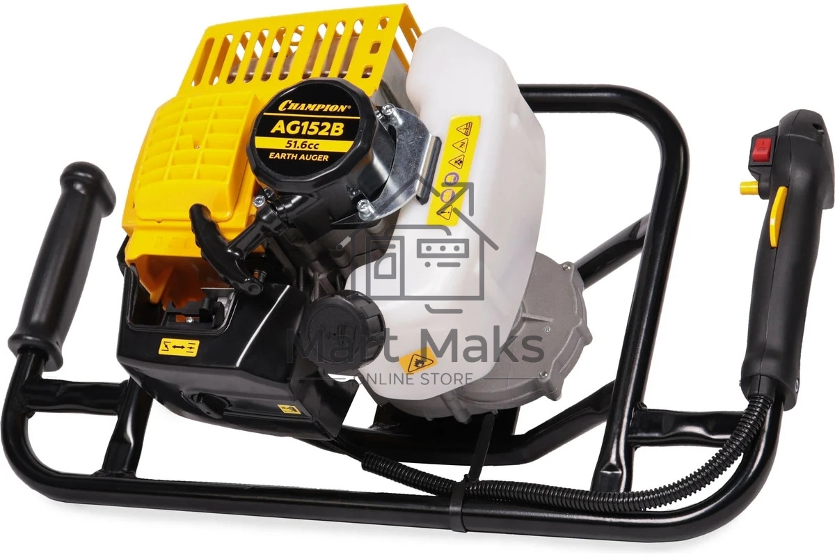 Мотобур CHAMPION AG152B 1,46кВт 51,6см? 9,2кг без шнека