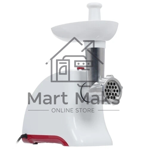 Мясорубка электрическая ВАСИЛИСА ВА-601 белый, 1600 Вт, 1.5 кг/мин, реверс, защита от перегрузки, насадки - 4