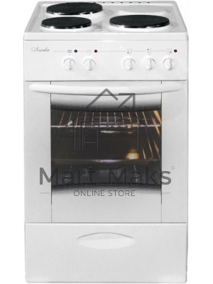 Плита электрическая Лысьва ЭП 301 МС белый, конфорок 3 шт, духовка 57 л, 50 см x 84 см x 60 см