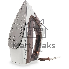 Утюг Maxwell MW-3047, 2400 Вт, белый/коричневый