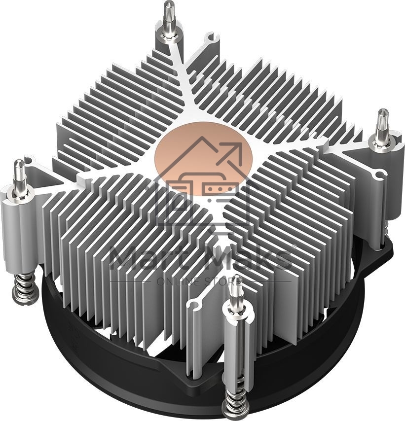 Устройство охлаждения (кулер) PcCooler R95-I черный 95мм алюминий+медь 2800rpm 31.2db 4-pin 95W 60мм