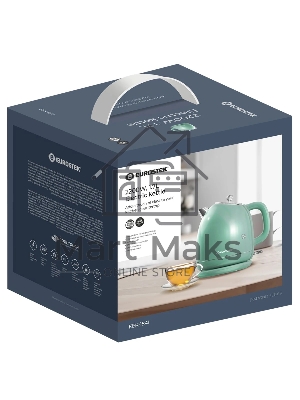 Чайник электрический Eurostek EEK-1841 1,7 л, 2200 Вт, зеленый