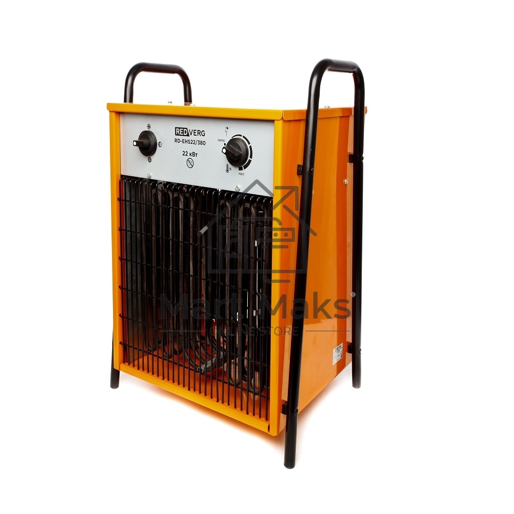 Тепловая пушка электрическая RedVerg RD-EHS22/380 оранжевый