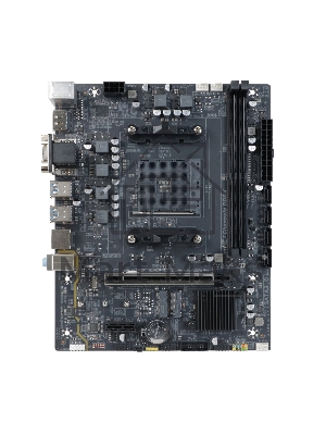 Материнская плата BaseTech A520M-K, SocketAM4, mATX, Retail, 2xDDR4, PCIe3.0, 1xM.2, GLAN, M.2 WiFi, 2xPS/2, 4xUSB2, 6xUSB3, VGA, HDMI, DP (BT-A520M-K)