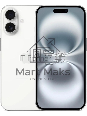 Смартфон Apple iPhone 16, 8/128Gb, белый