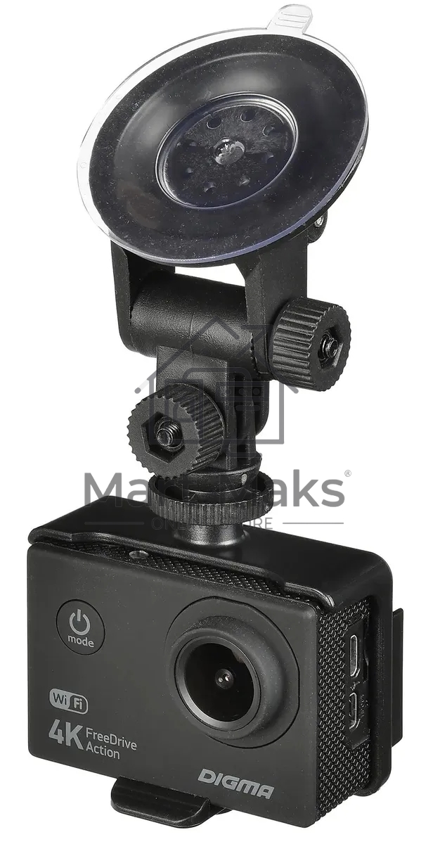 Видеорегистратор Digma FreeDrive Action 4K WiFi черный 8Mpix 2160x3840 2160p 140гр.